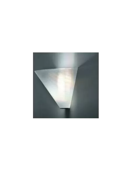 Applique murale Leucos SOLARIS/P/B Solaris p32 e27 en verre blanc et structure chromée